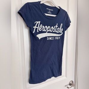 Aeropostale Dark Blue Cotton Tee
